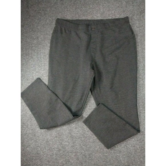 Intro Pants Womens XL Extra Large Skinny Ankle Tummy Control Gray Stretch Crop - Picture 2 of 12